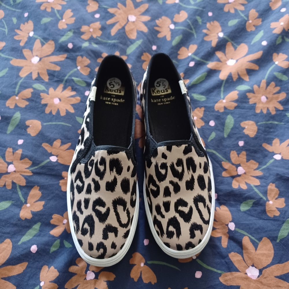 Keds x Kate Spade slip on shoes.